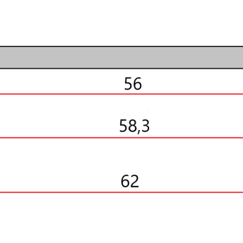 Horeca Parts - Prowadnica półki ( komplet 2 sztuk na 1 półkę ) - szafa chłodnicza, mroźnicza Hendi 232118, 232125, 232224, 232231, 232132, 232149, 232248, 232255, 232514, 232521, 232521