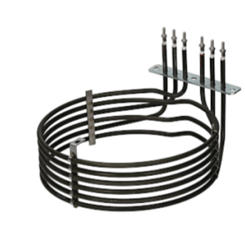 Horeca Parts - Chamber heater 6000W 230V L 266mm L1 38mm W 1 102mm H1 10mm H2 68mm rectangular flange M4 connection - Lainox furnace REV071M, REC071M