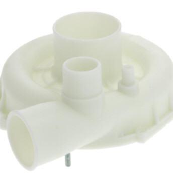 Horeca Parts - Pump front casing T.12 external inlet ø 60 mm - external outlet ø 50 mm additional external outlet ø 30 mm - Dihr dishwashers