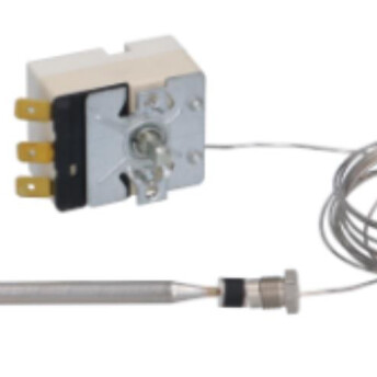 Horeca Parts - Termostat 30-90 C zakryta kapilara 1500 mm czujnik ø 6x95 mm z dławikiem nyplowym adaptera ø M9x1 16A 250V Wał D ø 6x4,6 mm - zmywarki Gastronomiczne Winterhalter