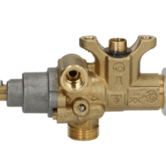 Horeca Parts - Zawór gazowy PEL 21S przyłącze rurki 21mm wyj. M16x1,5 przyłącze termopary M8x1 podł. pilota M10x1 - Apach, Ascaso, Colged, Dexion, Elettrobar,  Mbm, Pel (G106986, 3348289, 167069, 167997, 777111)