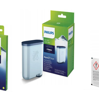 Horeca Parts - Kit de curățare pentru mașinile automate de cafea Philips ( filtru + curățător pentru calea laptelui + tablete de degresare )