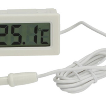Horeca Parts - Termometru digital -50+70°C alb 1x1.5V LR44, cablu 1500 mm, senzor dia. 6x30 mm, frecvența de măsurare a temperaturii 10 secunde (G379258)