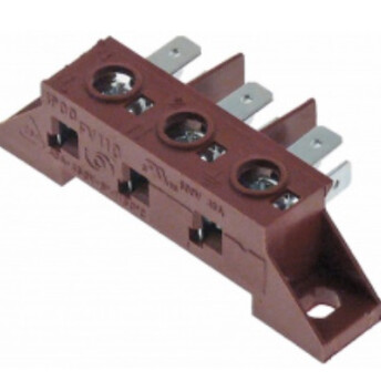 Horeca Parts - Bloc terminal de alimentare 3P, MAX-40A, MAX-450V, 6.3mm, 3 poli - Hendi cuptor combinat