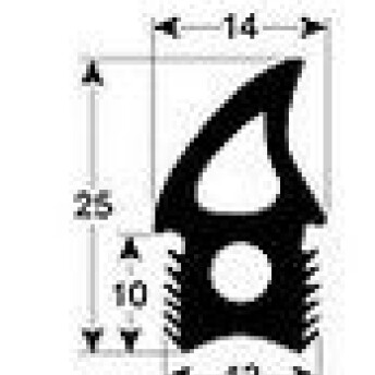 Horeca Parts - Uszczelka drzwi (profil 2766 / 3,15m) - piece Unox, Stalgast XB-XG-XV serii 800-2000 (C008706, V900890-33, V90089033, GN1343B, GN1343C, 5133620)