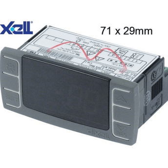 Horeca Parts - Controler electronic Dixell 230V (dimensiune de instalare 71x29mm NTC)