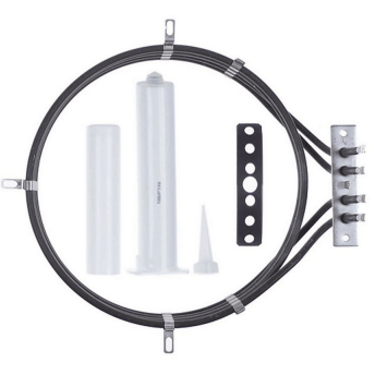 Horeca Parts - Grzałka z zestawem uszczelek i silikonem o mocy 4250W, 230V, średnica wewnętrzna 220mm, zewnętrzna 235mm - Piece gastronomiczne Unox XB403, XB403G, XB603, XB603G, XV301, XV301E, XV303G, XV401E ( KRS012, KRS1040A, RS076, RS076A, RS076B, RS1040A0, C004301 )