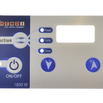 Horeca Parts - Samolepka s tlačítky na ovládací panel - indukční vařič Hendi 239209
