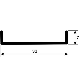 Horeca Parts - Dishwasher door gasket length 570 mm - ELETTROBAR Dishwasher (0437081, 2001364H, 437081, REB437081, 65437081)