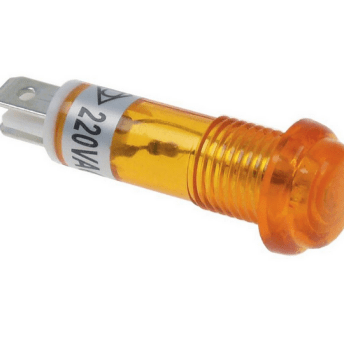 Horeca Parts - Indicator lamp dia. 14mm 220V yellow - Catering equipment