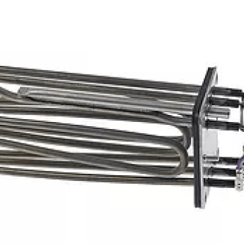 Horeca Parts - Grzałka 9000W 255/440V L 192mm Kołnierz 5-otworowy przyłącze Wtyk płaski 6,3mm - Piece Rational