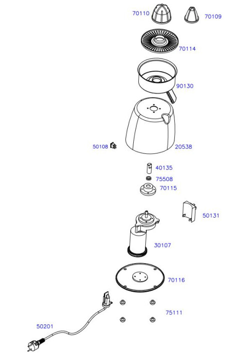Horeca Parts - Citrus juicer electric Ceado S15