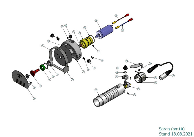 Horeca Parts - Elektrický nůž na kebab SARAN