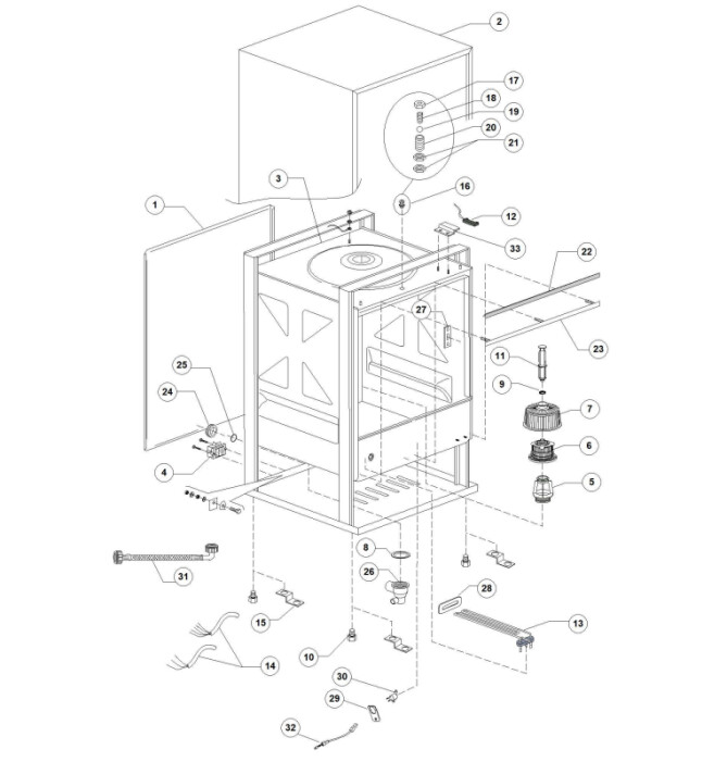 Horeca Parts - Dihr catering dishwasher - DS50