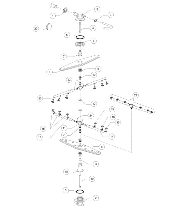 Horeca Parts - Dihr Gastronomie Geschirrspüler - dw078