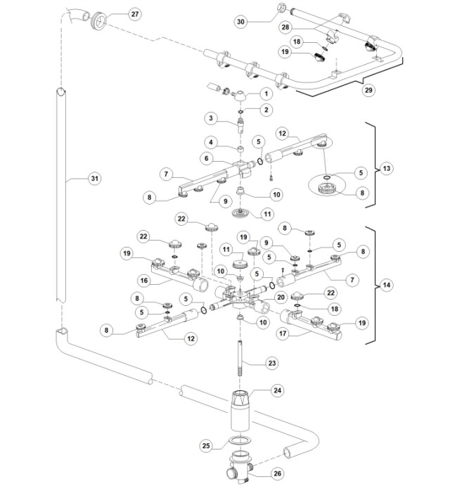 Horeca Parts - Zmywarka gastronomiczna Dihr - DW102N