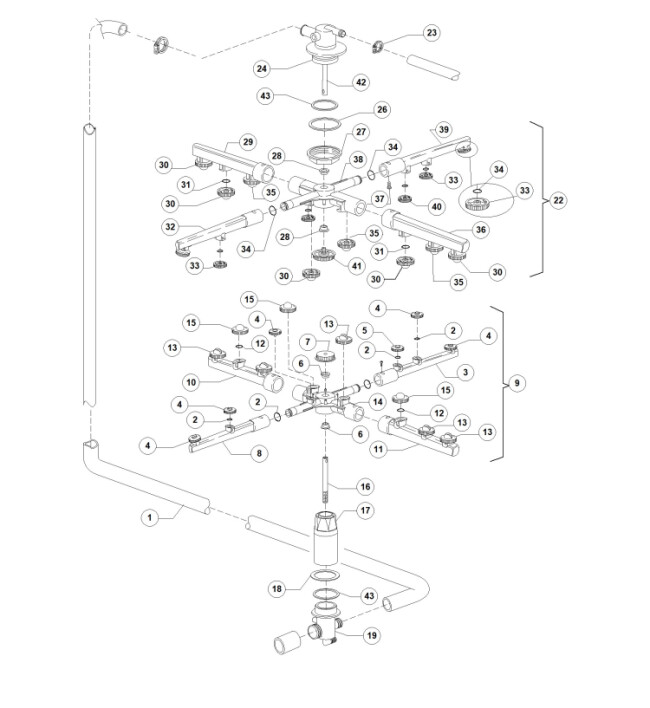 Horeca Parts - Dihr catering dishwasher - dw105