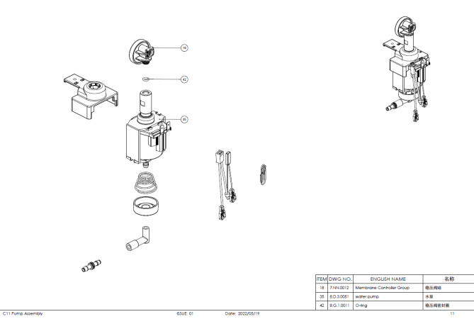 Horeca Parts - Aparat automat de cafea Dr.Coffee C11