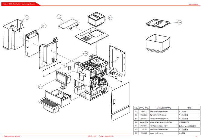 Horeca Parts - Dr.Coffee Coffee Break Automatische Kaffeemaschine