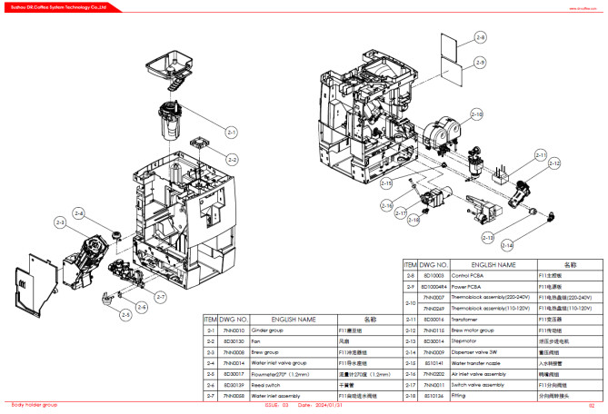 Horeca Parts - Dr.Coffee Coffee Break automatic coffee machine