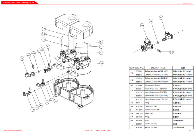 Horeca Parts - Dr.Coffee Coffee Break Automatische Kaffeemaschine