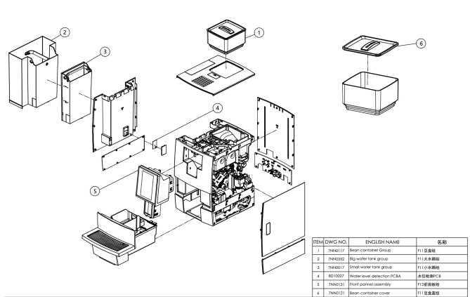 Horeca Parts - Automatický kávovar Dr.Coffee F12