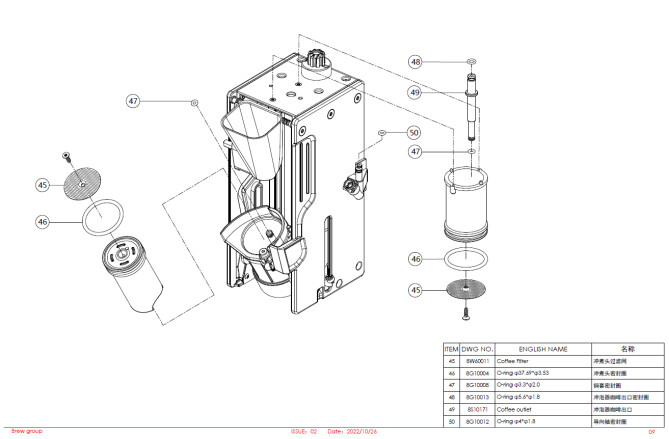 Horeca Parts - Dr.Coffee F2 automatic coffee maker