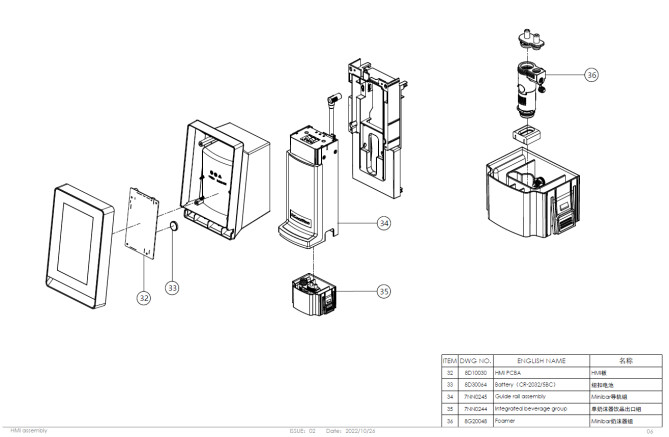 Horeca Parts - Dr.Coffee Minibar automatic coffee machine