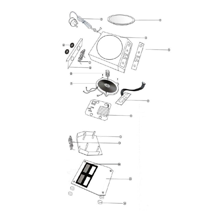 Horeca Parts - Induction wok Hendi Profi Line 3100 239766