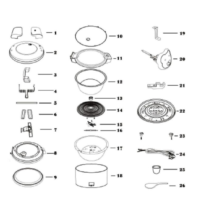 Horeca Parts - Urządzenie do gotowania ryżu Hendi 240403