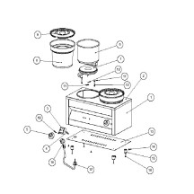 Horeca Parts - Încălzitor electric pentru supă și sos Thermosystem 2 x 4.2L - Hendi 201206