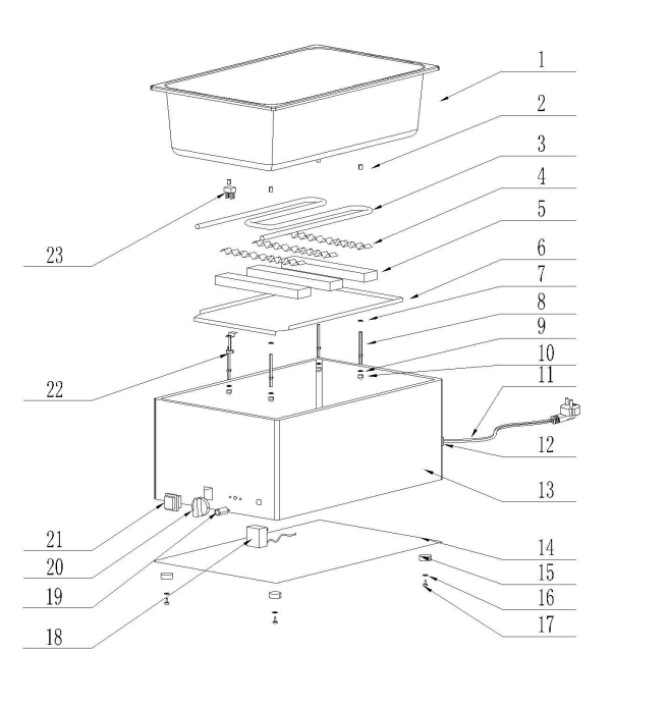 Horeca Parts - Bemar Hendi Kitchen Line – GN 1/1 - 238905