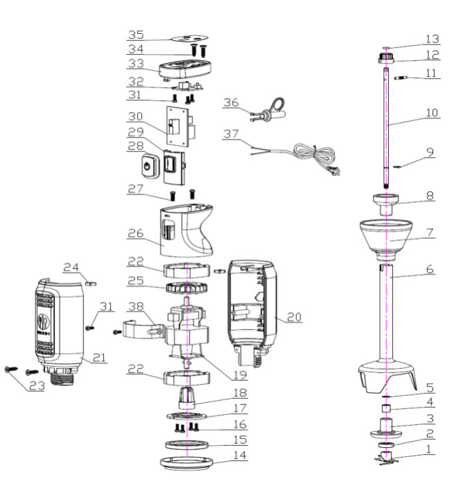 Horeca Parts - Blender Hendi Concept Line hand by Robert Bronwasser - code 222157