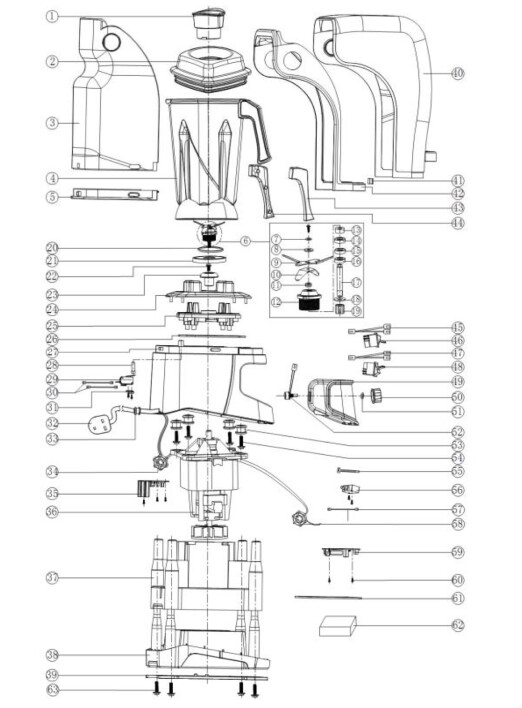 Horeca Parts - Mixér s tlumičem Hendi 230688