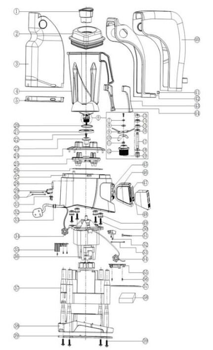 Horeca Parts - Hendi mixér 230695