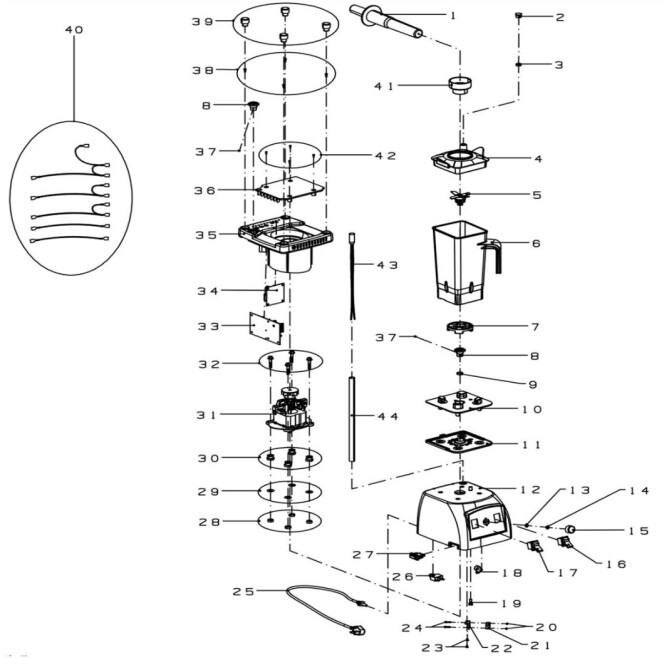 Horeca Parts - Blender Hendi 230701