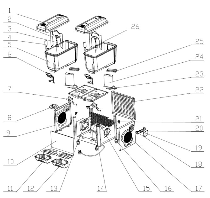 Horeca Parts - Dyspenser do soków Hendi 425206