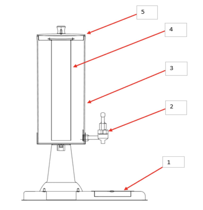 Horeca Parts - Dyspenser do soku 2x3L Hendi 425435