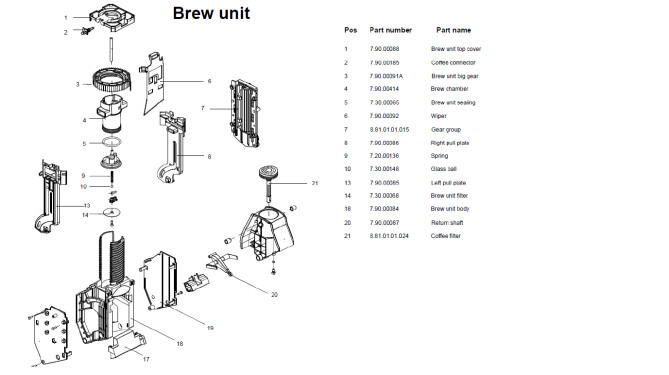 Horeca Parts - Automatische Kaffeemaschine Profi Line, silber - Hendi 208953