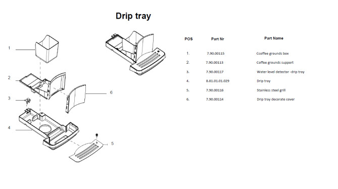 Horeca Parts - Ekspres do kawy automatyczny One Touch, czarny - Hendi 208977