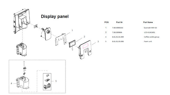 Horeca Parts - Ekspres do kawy automatyczny One Touch, czarny - Hendi 208977