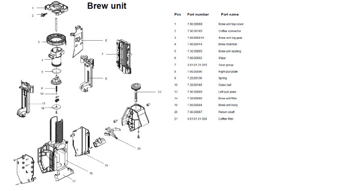 Horeca Parts - Automatische Kaffeemaschine One Touch, schwarz - Hendi 208977