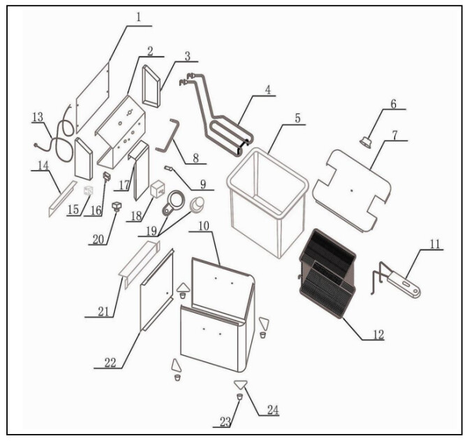 Horeca Parts - Frytownica 4l, HENDI, Kitchen Line, 4L, 230V/3000W, 217x380x(H)300mm