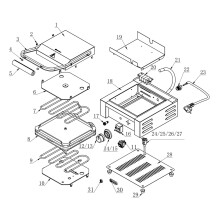 Horeca Parts - Vaflovač Hendi 212127