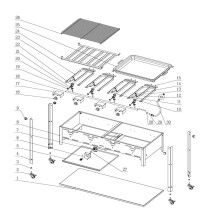 Horeca Parts - Grill gazowy Master Quattro  Hendi 154908