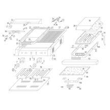 Horeca Parts - Kontaktní gril Hendi dvojitý 263808