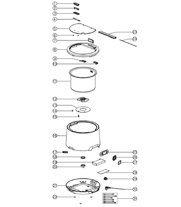 Horeca Parts - Polévková konvice bílá Hendi 860533