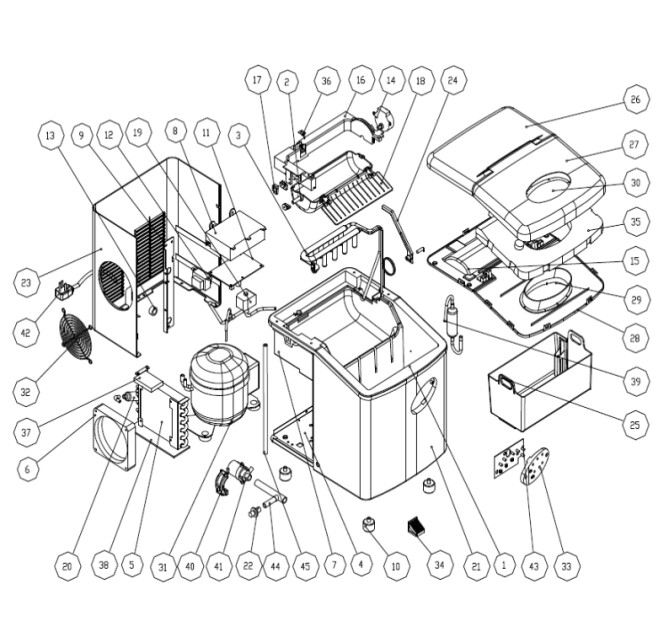 Horeca Parts - Výrobníky kostek ledu Hendi Kitchen Line 12 (271568)