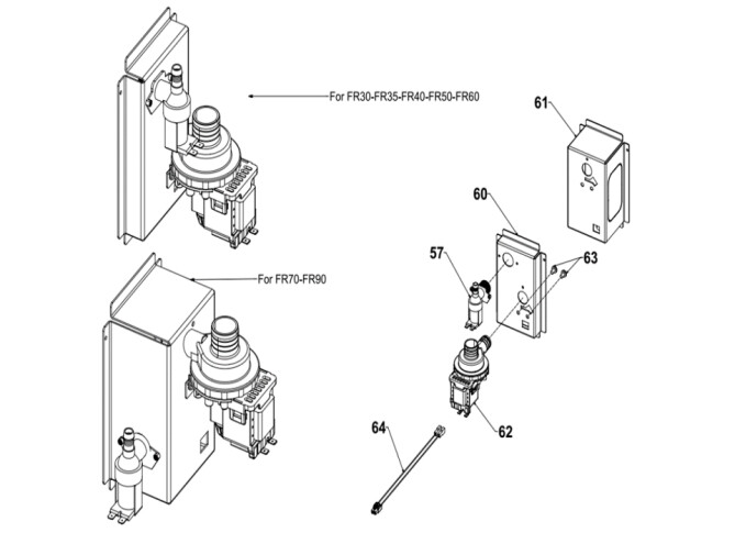 Horeca Parts - Ice maker Hendi FR30