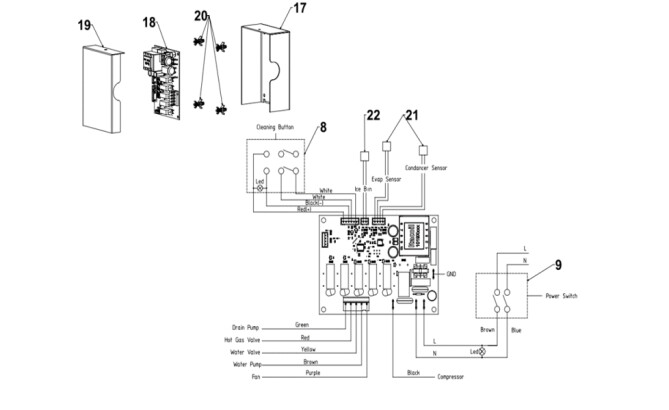 Horeca Parts - Ice maker Hendi FR30